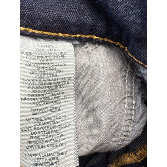 True Religion Ricky Jeans 33x33 Big T Relaxed Straight Flap Pocket Blue Denim - Picture 7 of 14